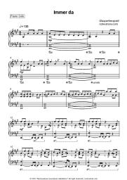 Sheet music, chords Glasperlenspiel - Immer da