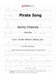 Sheet music, chords Kenny Chesney - Pirate Song