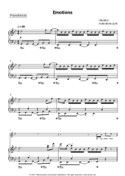 Sheet music, chords Ufo361 - Emotions