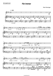 Sheet music, chords Max Giesinger - Für immer