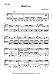 Sheet music, chords Helene Fischer - Herzbeben