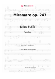 Sheet music, chords Julius Fučík - Miramare op. 247