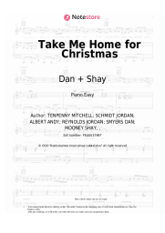 Sheet music, chords Dan + Shay - Take Me Home for Christmas