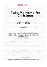 Sheet music, chords Dan + Shay - Take Me Home for Christmas