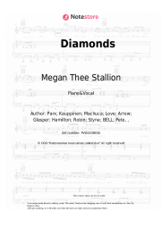 Sheet music, chords Megan Thee Stallion, Normani - Diamonds