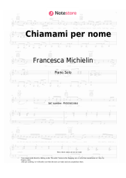 Sheet music, chords Francesca Michielin, Fedez - Chiamami per nome