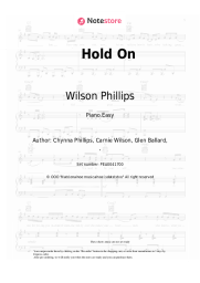 Sheet music, chords Wilson Phillips - Hold On
