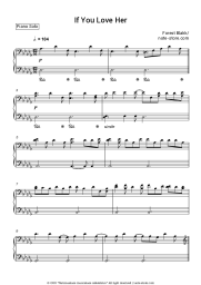 Sheet music, chords Forest Blakk - If You Love Her