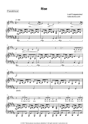Sheet music, chords Lost Frequencies - Rise 