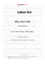 Sheet music, chords Why Don't We - Lotus Inn