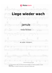 Sheet music, chords Jamule - Liege wieder wach