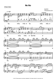 Sheet music, chords KAYEF - No No