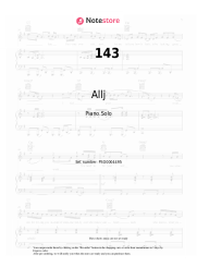 Sheet music, chords Allj - 143