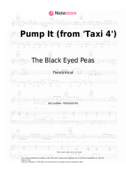 Sheet music, chords The Black Eyed Peas - Pump It (from  'Taxi 4')