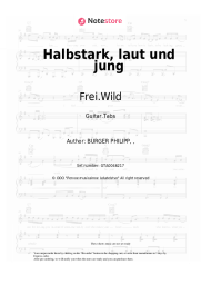 Sheet music, chords Frei.Wild - Halbstark, laut und jung