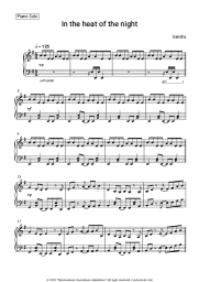 Sheet music, chords Sandra - In the heat of the night