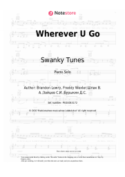 Sheet music, chords Swanky Tunes, Pete Wilde - Wherever U Go