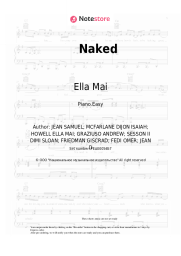 Sheet music, chords Ella Mai - Naked