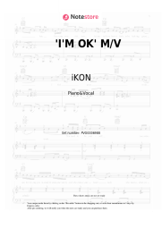 Sheet music, chords iKON - 'I'M OK' M/V