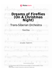 Sheet music, chords Trans-Siberian Orchestra - Dreams of Fireflies (On A Christmas Night)