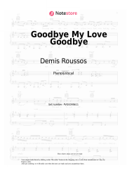 Sheet music, chords Demis Roussos - Goodbye My Love Goodbye