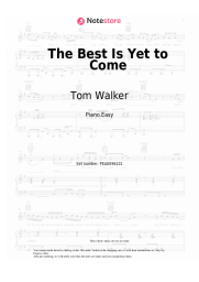 Sheet music, chords Tom Walker - The Best Is Yet to Come