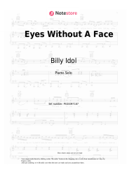Sheet music, chords Billy Idol - Eyes Without A Face