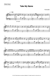 Sheet music, chords Parmalee - Take My Name