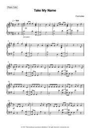 Sheet music, chords Parmalee - Take My Name