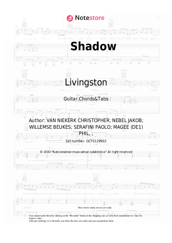 Shadow - Livingston Chords and Tabs - Guitar.Chords&Tabs
