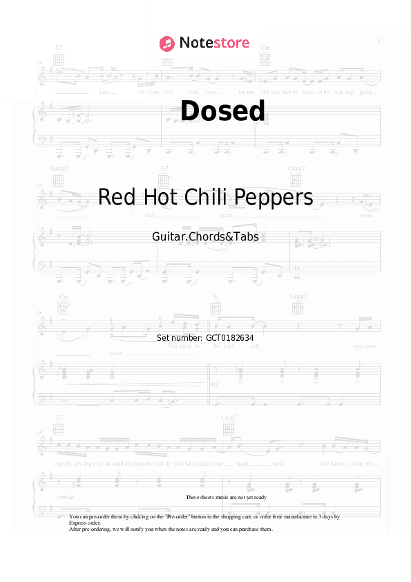 Dosed - Red Hot Chili Peppers Chords and Tabs - Guitar.Chords&Tabs