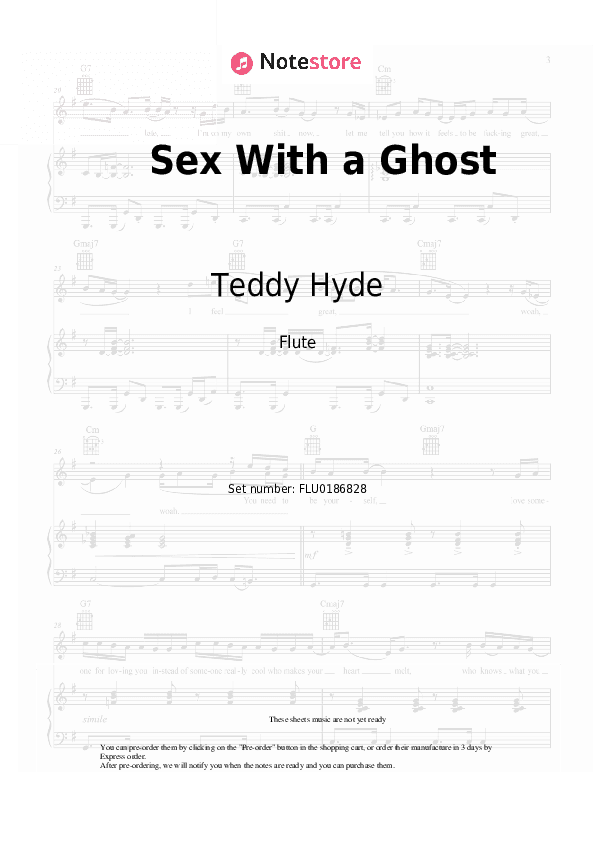 Sex With a Ghost - Teddy Hyde Flute Sheet Music - Flute