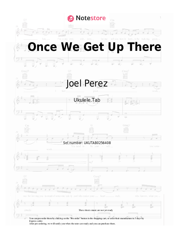 Once We Get Up There - Joel Perez, Christian Borle, Lilli Cooper, Sam Haft, Andrew Underberg Sheet Music - Ukulele.Tab