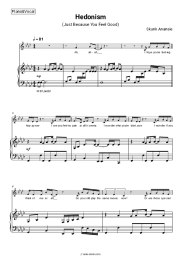 Sheet music, chords Skunk Anansie - Hedonism (Just Because You Feel Good)