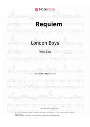 Sheet music, chords London Boys - Requiem