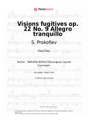 undefined S. Prokofiev - Visions fugitives op. 22 No. 9 Allegro tranquillo