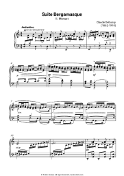 undefined Claude Debussy - Suite bergamasque, L.75: II. Menuet