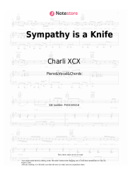 Sheet music, chords Charli XCX, Ariana Grande - Sympathy is a Knife (Remix)