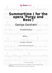 undefined George Gershwin - Summertime ( for the opera 'Porgy and Bess')