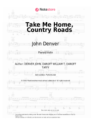 Sheet music, chords John Denver - Take Me Home, Country Roads