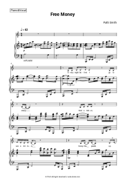 Sheet music, chords Patti Smith - Free Money