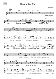 Sheet music, chords Enlly Blue - Through My Soul