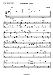 Sheet music, chords Pe Werner - Ne Prise Zimt