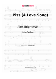 Sheet music, chords Alex Brightman, Krystina Alabado, Blake Roman, Sam Haft, Andrew Underberg - Piss (A Love Song)
