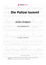 Sheet music, chords Aniko Drabon - Die Polizei kommt
