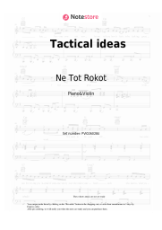Sheet music, chords Ne Tot Rokot - Tactical ideas