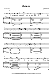 Sheet music, chords Eric Church - Monsters